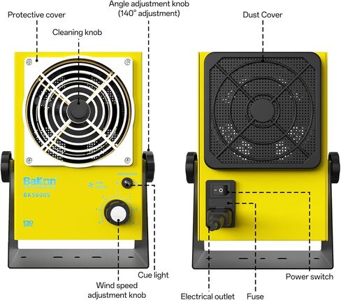 BK001 Ion Blower, Eliminate Static Electricity, Positive and Negative Charge Generator, Neutralization of Ions, Electronic Production and Maintenance of Anti-Static in Kuwait