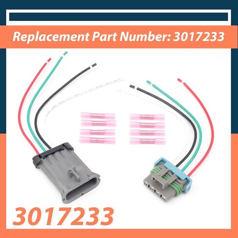 3017238 3017233 Spinner/Auger Wire Repair Harness Replacement for SaltDogg SHPE0750 SHPE1500 SHPE2000 SHPE4000 PRO2000 PRO2000CH PRO2500 PRO2500CH, 2-Pin and 4-Pin Male and Female Kit in Saudi Arabia