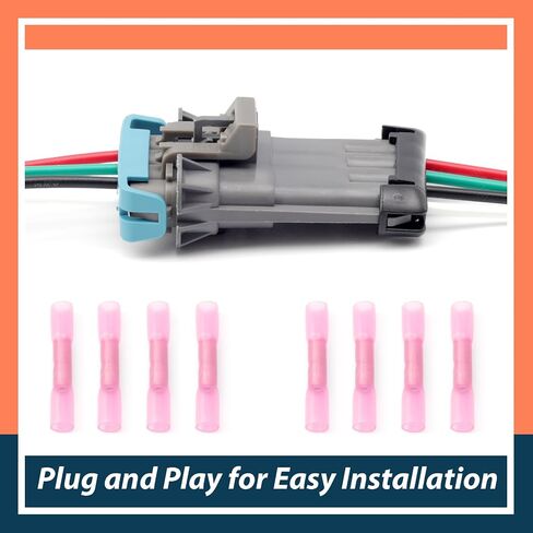 3017238 3017233 Spinner/Auger Wire Repair Harness Replacement for SaltDogg SHPE0750 SHPE1500 SHPE2000 SHPE4000 PRO2000 PRO2000CH PRO2500 PRO2500CH, 2-Pin and 4-Pin Male and Female Kit in Saudi Arabia