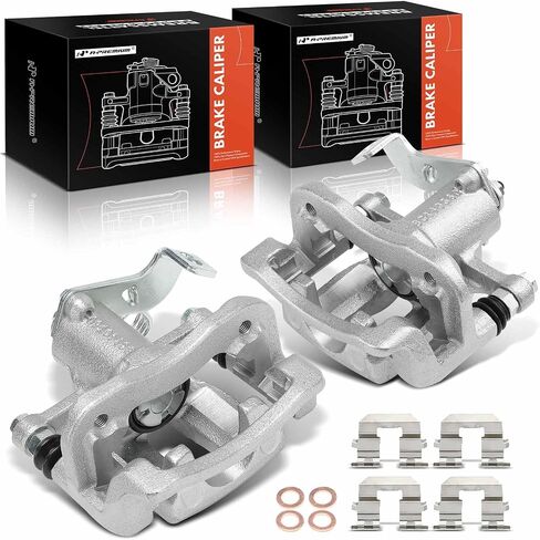 A-Premium Disc Brake Caliper Assembly with Bracket Compatible with Hyundai Accent 2018-2022 & Kia Rio 2017-2022, Rear Driver and Passenger Side in Saudi Arabia