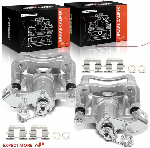 A-Premium Disc Brake Caliper Assembly with Bracket Compatible with Hyundai Accent 2018-2022 & Kia Rio 2017-2022, Rear Driver and Passenger Side in Saudi Arabia