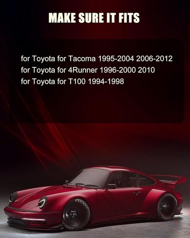 قابض مروحة المبرد 2670 لسيارة Toyota Tacoma 1995-2004 2006-2012 لسيارة Toyota 4Runner 1996-2000 2010 لسيارة Toyota T100 1994-1998 مروحة تبريد كهربائية أمامية سوداء in Saudi Arabia