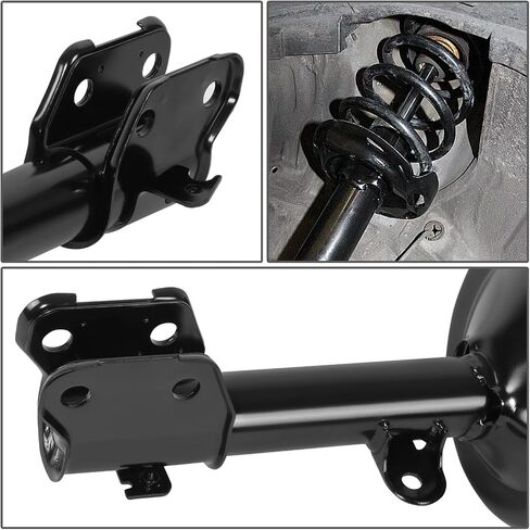 Auto Dynasty Pair of Front Coil Spring Shock Strut Mount Assembly and Rear Struts Shock Absorber Compatible with Acura MDX Honda Pilot 2001-2008, Matte Black Powdercoat in Saudi Arabia