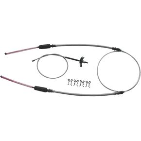 Inline Tube 1967-79 Corvette Parking Brake Cable Kit w/Hardware, Stainless in Kuwait