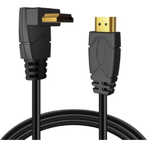 TNP HDMI Cable Left Angle 90 Degree (10FT) - High Speed HDMI 2.0 Cord, Supports UHD 4K 60hz 2K 2160p Full HD 1080p Quad HD 1440p 3D ARC/eARC Ethernet for Xbox One X/S PS 4 Pro/Slim/Apple TV 4K in Kuwait