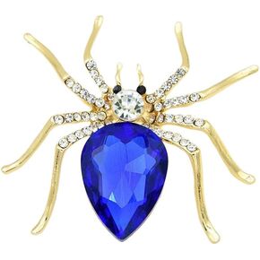 Spider Brooch Pin for Men Women Rhinestone Lapel Brooches Fashion Jewelry Gifts Clothing Decoration Accessorie Halloween in Saudi Arabia
