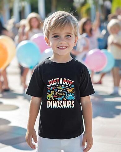 Toddler Dinosaur Shirts for Boys Gifts Little Kids Girls Dino Shirt Cartoon Graphic Tees T-Shirt Short Sleeve Clothes 2-8T in Kuwait