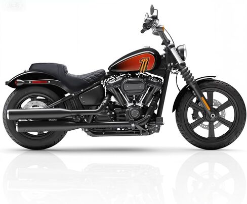 One Piece Driver & Passenger Seat Fit For Harley Softail Street Bob FXBB FXBBS 2018-2025 Softail Standard FXST 2020-2025 Heritage Classic FLHCS 114 2018-2024 (Black Stitching) in Kuwait