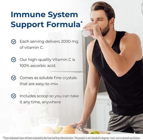 Immune & Genetics Protocols LLC Vitamin C High Potency* 2000 mg - Versatile and Powerful (120 Servings/4 Month approximate) in Saudi Arabia