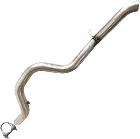 العادم الشمالي الشرقي | Stainless Steel - Exhaust Tail Pipe Compatible for Jeep Wrangler 1997-2006 4.0L 2.4L 2.5L - Includes Clamp | قطع غيار السيارات in Saudi Arabia
