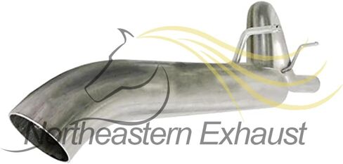العادم الشمالي الشرقي | Stainless Steel - Exhaust Tail Pipe Compatible for Jeep Wrangler 1997-2006 4.0L 2.4L 2.5L - Includes Clamp | قطع غيار السيارات in Saudi Arabia