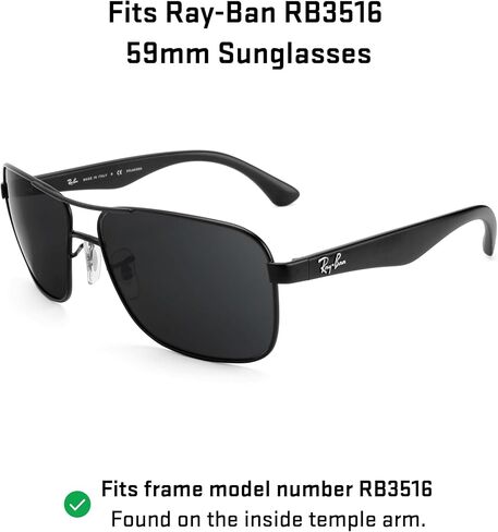 عدسات بديلة Revant لـ Ray-Ban RB3516 مقاس 59 مم in Saudi Arabia