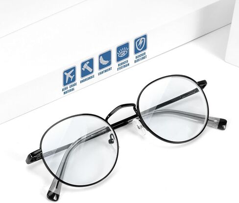 Round NearSighted Distance Glasses Women Men,Nearsighted Far Vision Driving Eyeglasses,Retro Myopia Wire Frame in Saudi Arabia