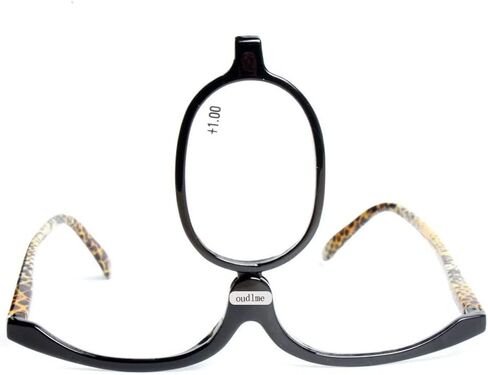 OREUDO Readers Magnifying Makeup Glasses Eye Make Up Spectacles Flip Down Lens Folding CosmeticReading Glass Eyeglasses in Saudi Arabia