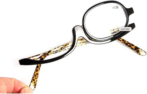 OREUDO Readers Magnifying Makeup Glasses Eye Make Up Spectacles Flip Down Lens Folding CosmeticReading Glass Eyeglasses in Saudi Arabia