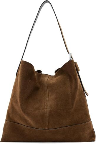 Asha Suede M Bag, Fango Brown in Saudi Arabia