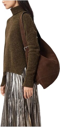 Asha Suede M Bag, Fango Brown in Saudi Arabia