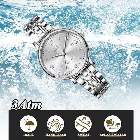 Gold & Silver Stainless Steel Watch - Japanese VJ12 Movement, 3ATM Water Resistant, Minimalist Dial, Dress & Casual Wristwatch for Women in Saudi Arabia
