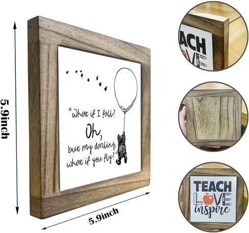 Inspirational Wood Sign, Box Wood Plaques Desk Décor, Dandelion Sign, Wooden Plaque Gift Tabletop, Elegant Home Decor, Farmhouse Decor Set, Housewarming Gift, Some See a Weed Others See a Wish in Kuwait