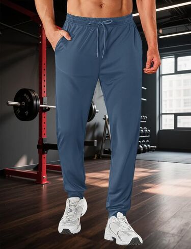 Men’s Quick Dry Joggers Sweatpants Breathable Running Pants with Pockets Lightweight Athletic for Workout in Saudi Arabia