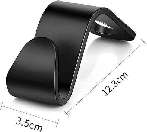 4 Pack Car Back Seat Headrest Hooks, Black Stylish Back Seat Hanger for Car Handbag Clothes Coats Grocery Bags, Car Interior Accessories in Saudi Arabia