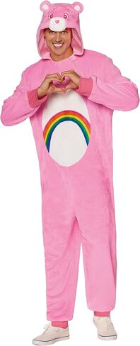 Spirit Halloween Adult Pink Cheer Bear Jumpsuit - Care Bears in Saudi Arabia