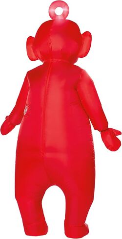 Spirit Halloween Teletubbies Po Adult Inflatable Costume | Officially Licensed | Red Teletubby Cosplay | TV and Movie Costume in Saudi Arabia