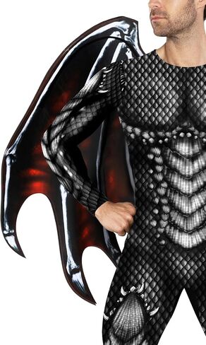 Morph Dragon Costume Adult (2 Colors),Mens Dragon Costume for Adults Jumpsuit Halloween Costumes for Men in Saudi Arabia