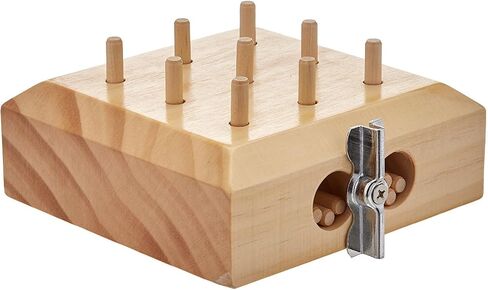 Jamar 9-Hole Wooden Pegboard, Peg Test and Pegs to Improve Fine Motor Coordination & Finger Dexterity, Hand exercise Test for Rehabilitation & Occupational Therapy to Improve Motor Skills in Saudi Arabia