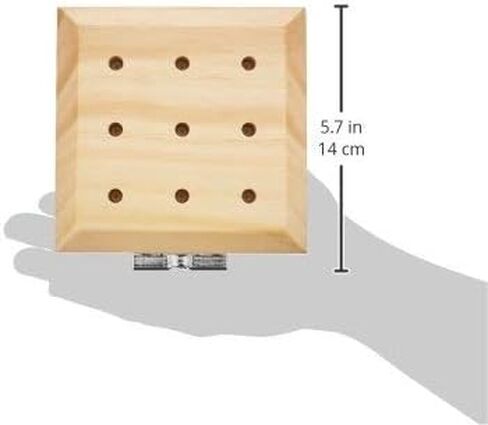Jamar 9-Hole Wooden Pegboard, Peg Test and Pegs to Improve Fine Motor Coordination & Finger Dexterity, Hand exercise Test for Rehabilitation & Occupational Therapy to Improve Motor Skills in Saudi Arabia