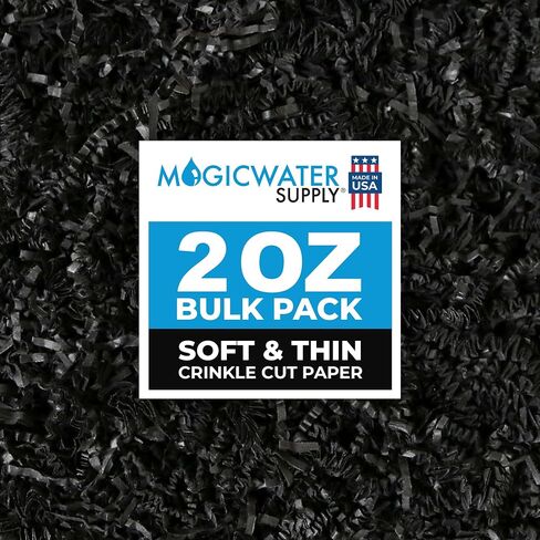 MagicWater Supply - 2 oz - Turquoise - Soft & Thin Crinkle Cut Paper Shred Filler great for Gift Wrapping, Basket Filling, Birthdays, Weddings, Anniversaries, Valentines Day, and other occasions in Kuwait