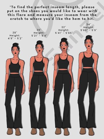 Sunzel Flare Leggings, Crossover Yoga Pants with Tummy Control, High Waisted and Wide Leg, No Front Seam Java Brown Medium 30" Inseam in Saudi Arabia