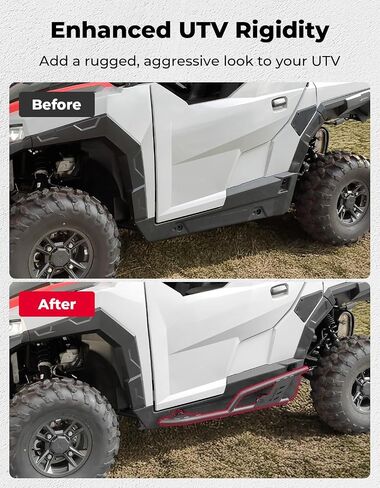 KEMIMOTO Rock Sliders Nerf Bar Compatible with Polaris General 1000/ General XP 1000 2016-2025 2 Seat Side Step Bumper Protection Frame Accessories in Saudi Arabia