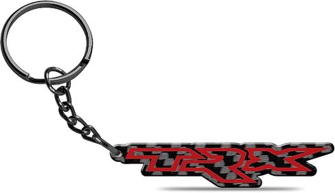 for RAM 1500 TRX Black Real Carbon Fiber Logo-Shape-Cut Key Chain Keychain, Official Licensed in Saudi Arabia