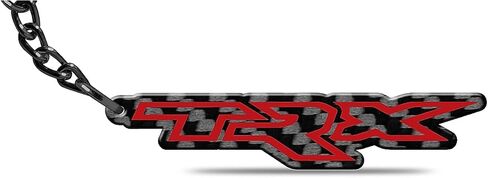 for RAM 1500 TRX Black Real Carbon Fiber Logo-Shape-Cut Key Chain Keychain, Official Licensed in Saudi Arabia