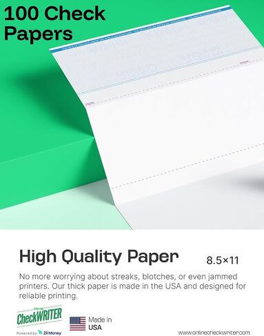 25 Blank Check Stop Paper - Check On Top in Saudi Arabia