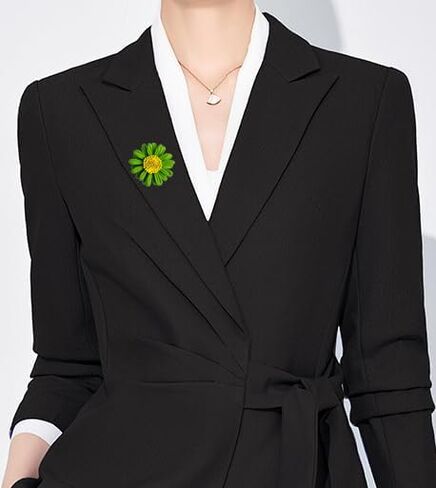 6 Pcs Daisy Flower Brooches, Sunflower Lapel Pins, Sun Flower Brooches, Floral Lapel Pins for Women Fashion Jewelry Accessories in Saudi Arabia
