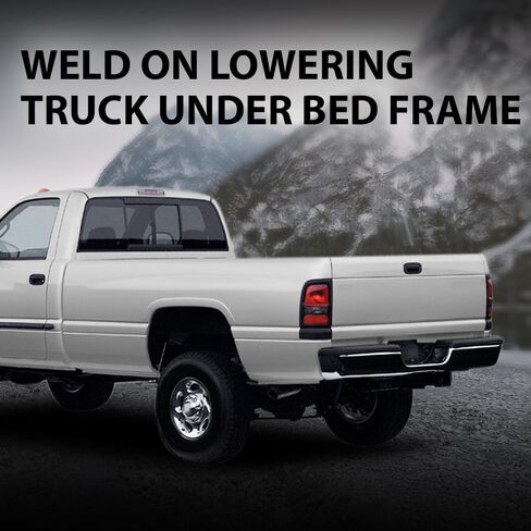 G-PLUS Weld on Lowering Truck Under Bed Frame 10" Tall Step C Notch Kit 3" Wide Silver in Saudi Arabia