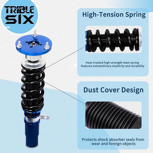 Coilover Suspension Lowering Kit, 24 Levels Damper Adjustable Coilovers Replacement for BMW 3-Series RWD (E90/E92/E93) 2005-12, Height Adjustable Shock Absorber Struts in Saudi Arabia