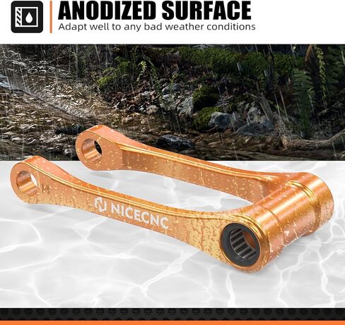 NICECNC Black 1.5″ Lowering Link Compatible with GasGas EX/EX F 250/300 2024 MC/MC F 125/250/350/450 2024 EC/EC F 250/300/350 2024 Lowering Suspension ARM See Fitment in Saudi Arabia
