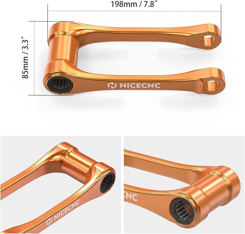 NICECNC Black 1.5″ Lowering Link Compatible with GasGas EX/EX F 250/300 2024 MC/MC F 125/250/350/450 2024 EC/EC F 250/300/350 2024 Lowering Suspension ARM See Fitment in Saudi Arabia
