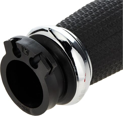 Kuryakyn 5946 Thresher Handlebar Grips for Throttle and Clutch: Kawasaki, Suzuki, Victory & Yamaha Motorcycles, Chrome, 1 Pair in Saudi Arabia