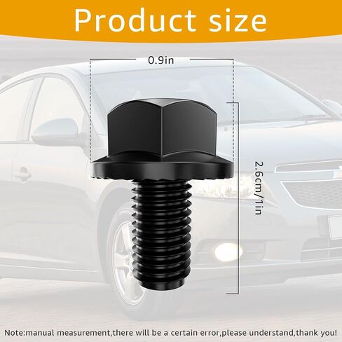 2307304 محول عزم الدوران M10-1.5x16 جزء استبدال الترباس متوافق مع شيفروليه GM 4L80E 4L70E 4L65E 4L60E 700R4 200-4R 3L80 4T60E 4T65E طقم مسامير شفة ناقل الحركة 4 سرعات. (أسود 3 قطع) in Kuwait