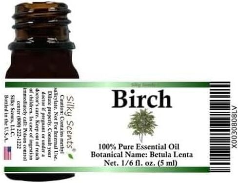 زيت البتولا العطري (بيتولا لينتا) نقي وطبيعي 100% مع غطاء معتمد مقاوم للأطفال، 3.38 أونصة سائلة (100 مل) in Kuwait
