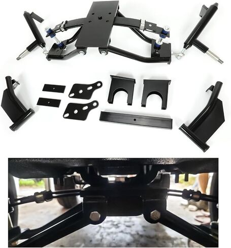 KUAFU 6 "مزدوج A-Arm مجموعة رفع عربة الجولف متوافقة مع 2004+ نادي السيارات السابقة الكهربائية أو عربة الغاز مسحوق الفولاذ المطلي in Saudi Arabia