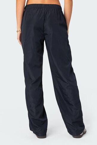 Adoeren المرأة الجانب مخطط Sweatpants المظلة مرونة الخصر فضفاض السراويل الترنك Y2k واسعة الساق الخروج بنطال رياضي in Kuwait