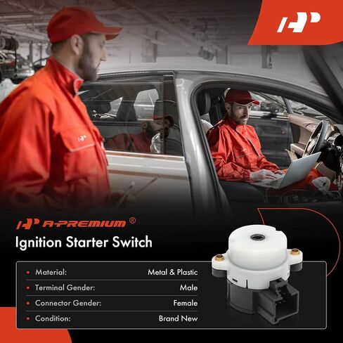 A-Premium Ignition Starter Switch Compatible with Volvo Vehicles - S60 2001-2009, XC70 2003-2011, S80 1999-2006, V70 1999, XC90 2003-2014 - 8 Blades, Replace# 86500540 in Saudi Arabia