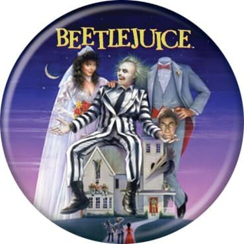 Ata-Boy Beetlejuice Movie Set of Four 1.25" Collectible Buttons in Saudi Arabia