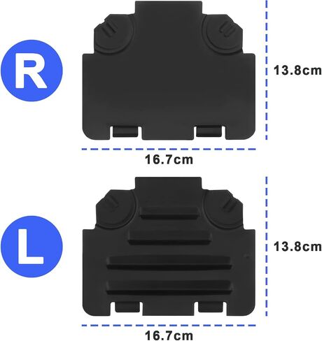 eMagTech 2pcs Left & Right Front Wheel Arch Cover Plate 51717143849 51717143850, Compatible with BMW E82 E88 E90 E91 135i 325i for Wheel Arch Lining Inspection Panel Plastics Protective Trim in Saudi Arabia