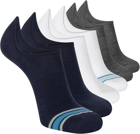 Skechers Men's Slip-ins 6-Pack Performance No Show Socks, Lightweight & Breathable, Comfort-fit in Saudi Arabia